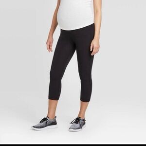 Maternity Black Active Capris